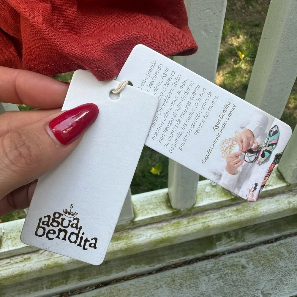 Red Ruffled Crop Top - Picture 4 of 5